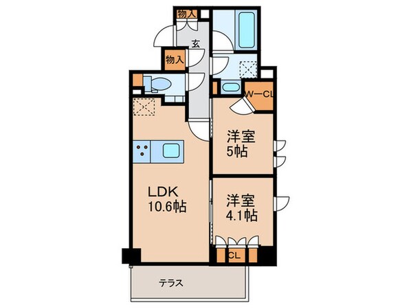 ザ・パークハビオ下北沢の物件間取画像